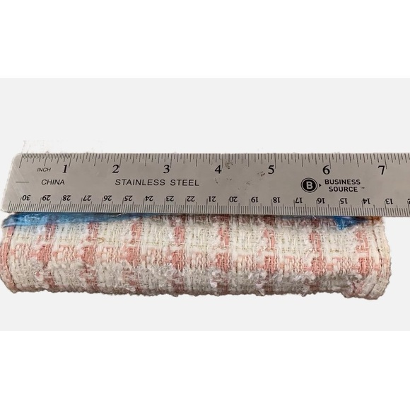 Venus Women's Pink White Tweed Structured Belt Bag New - Picture 7 of 8